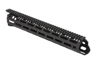 Daniel Defense 15in MFR XL freefloat handguard features a robust mounting system, M-LOK compatibility, and expanded internal diameter